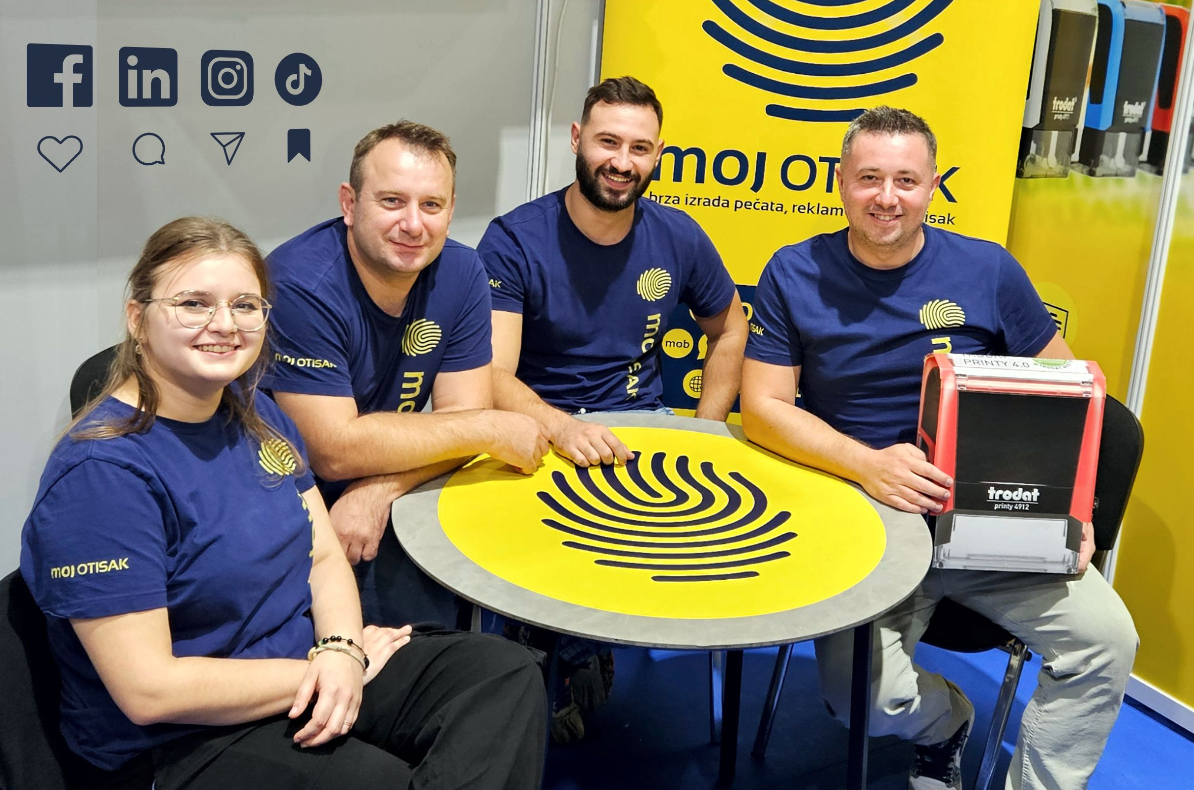 Ekipa Moj otisak: Davor, Luka, Nikola & Nicole