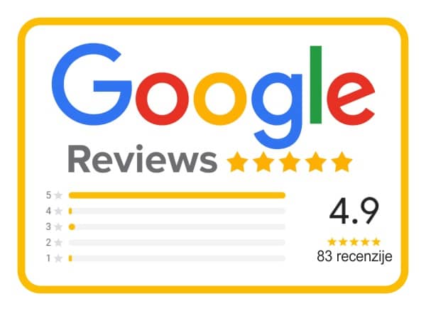 Google recenzija 4.9/5