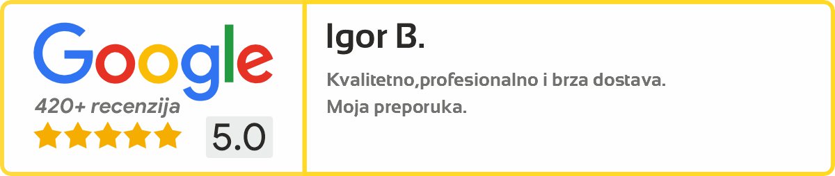 Moj otisak GOOGLE recenzija sa 5 zvjezdnica